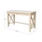 International Concepts Hampton Desk 21 in D X 21 H, 30 W X Hardwood, Unfinished OF-67X - alternate 6